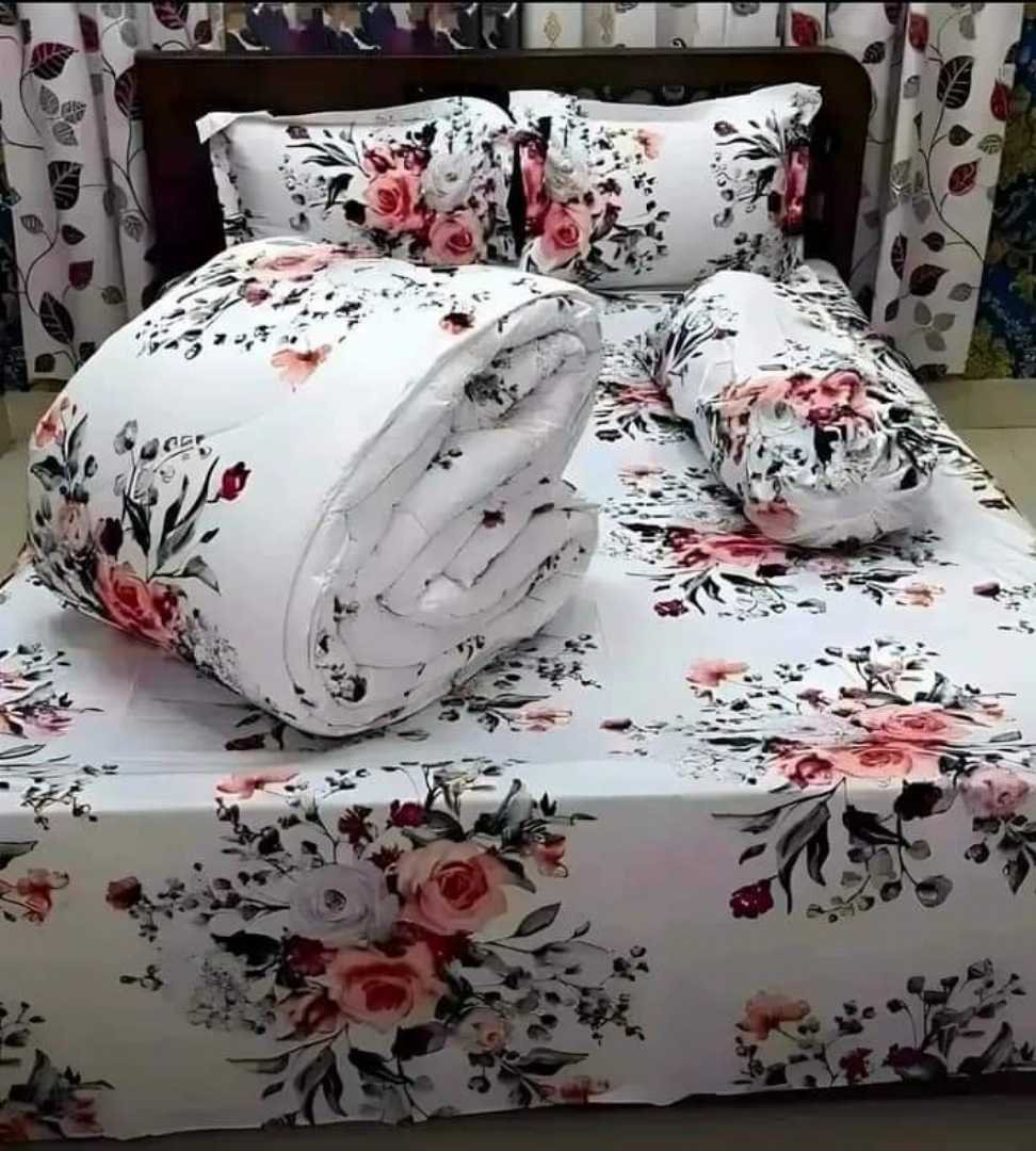৫,পিছ,সেট,প্রিমিয়াম,কোয়ালিটি,টুইল,কটন,ফেব্রিক্স,কমফোর্টার